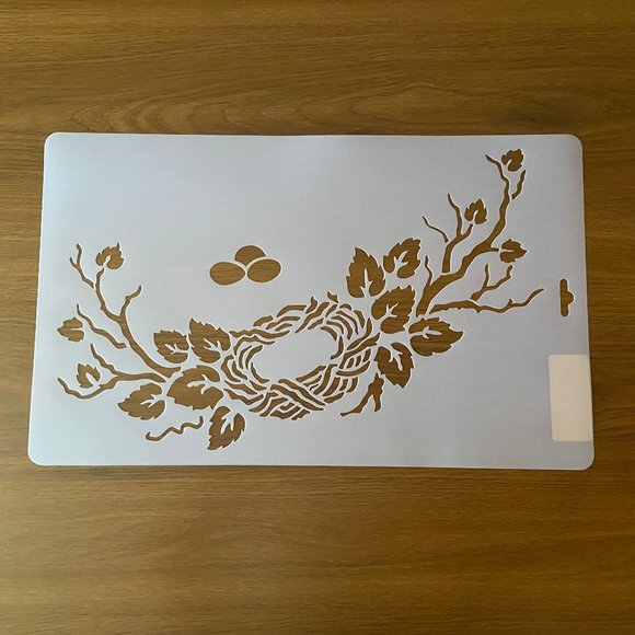 NWT Vintage Bird Nest on Branch Stencil Julie's White House Originals #J… - Picture 12 of 12